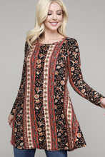 Load image into Gallery viewer, Boho Chic Long Sleeve Tunic
