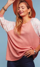 Load image into Gallery viewer, Gotta Move On Pink Camo Knit Top