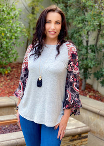 Inspired Paisley Dreams Bell Sleeve