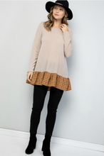 Load image into Gallery viewer, Catch a Glimpse Fleece Ruffle Tunic