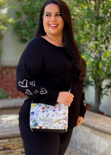 Load image into Gallery viewer, Chalky Hearts Off The Shoulder Top
