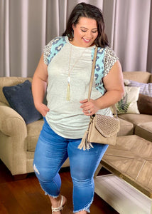 Double Take Cap Sleeve Tee