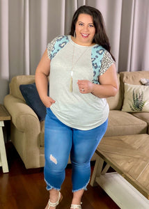 Double Take Cap Sleeve Tee