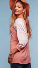 Load image into Gallery viewer, Gotta Move On Pink Camo Knit Top