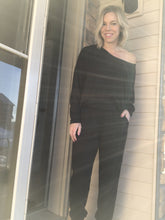 Load image into Gallery viewer, Batwing Black Jumpsuit