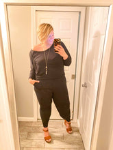 Load image into Gallery viewer, Batwing Black Jumpsuit