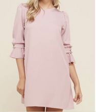 Load image into Gallery viewer, Ruffle Sleeve Pink Dress