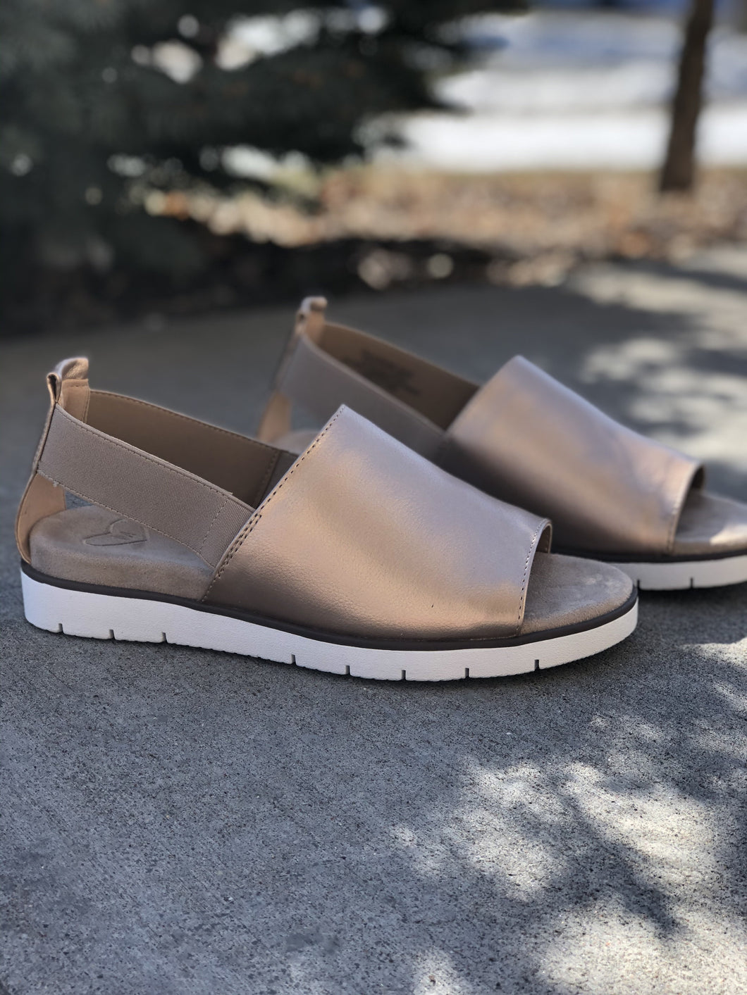Gold Sling Back Sandals