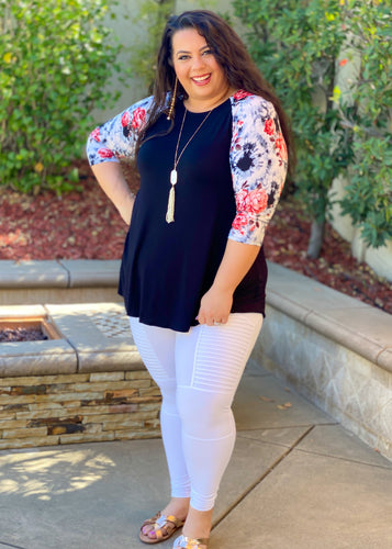 Garden Gal 3/4 Sleeve Top