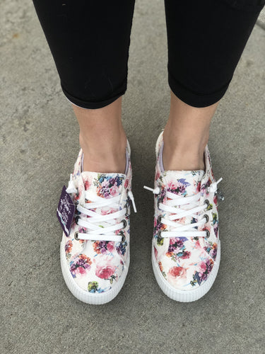 Blowfish white floral sneaker
