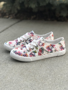 Blowfish white floral sneaker