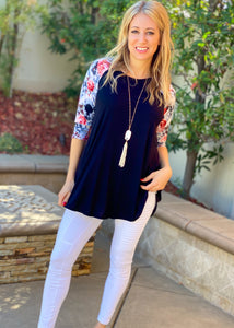 Garden Gal 3/4 Sleeve Top