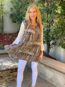 Southern Sass Lace Bell Sleeve