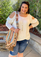 Load image into Gallery viewer, Arctic Twist Cold Shoulder Top