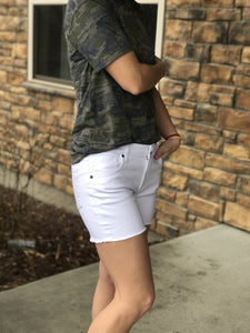 Kut from the Kloth white shorts