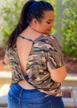 Load image into Gallery viewer, Hidden Treasures Open Back Short Sleeve Tee