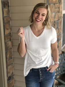 Basic V tee ( multiple colors)