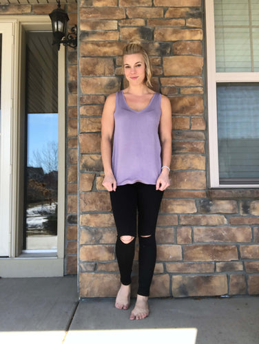 High waist Black distressed denim