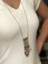 Load image into Gallery viewer, Beaded long Fringe Necklace