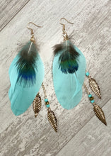 Load image into Gallery viewer, Feather Dangle Earrings