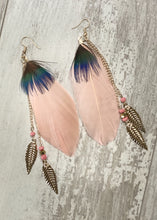 Load image into Gallery viewer, Feather Dangle Earrings