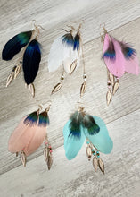 Load image into Gallery viewer, Feather Dangle Earrings