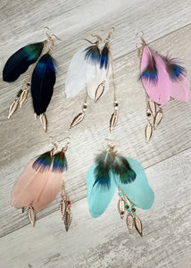 Feather Dangle Earrings