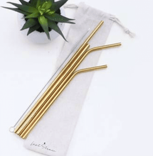 Load image into Gallery viewer, Reusable straw set- Multiple colors