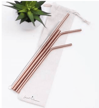 Load image into Gallery viewer, Reusable straw set- Multiple colors