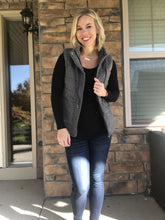 Load image into Gallery viewer, grey polka dot vest