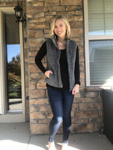 Load image into Gallery viewer, grey polka dot vest