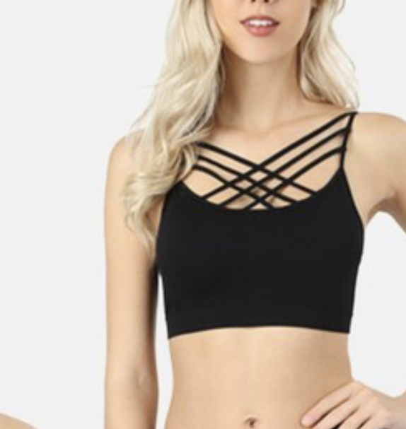 Crossfront bralette