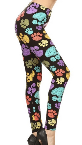 Paw Print yoga top Leggings