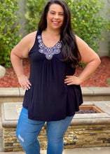 Load image into Gallery viewer, All That Jazz Tank Tunic in Black