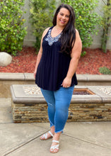 Load image into Gallery viewer, All That Jazz Tank Tunic in Black