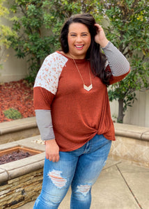In The Valley 3/4 Sleeve Top