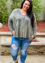 Load image into Gallery viewer, Falling Into Spring Long Sleeve Ruffle Top