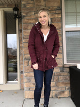 Load image into Gallery viewer, Maroon Jacket with plaid lining