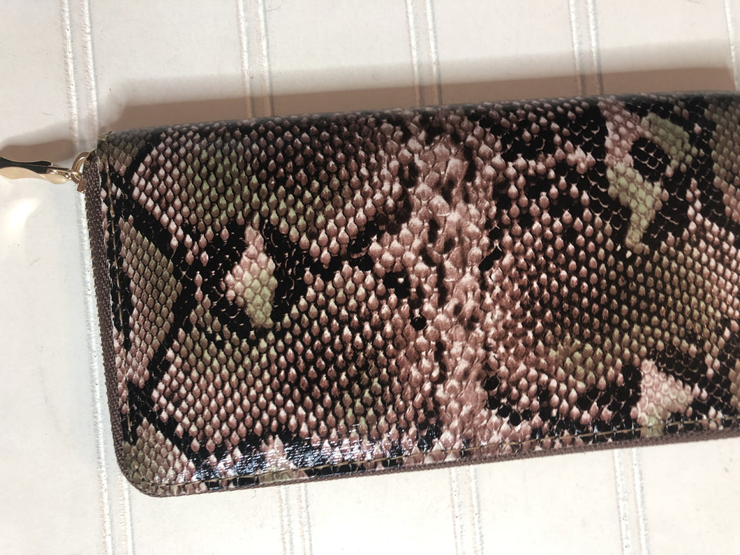 Snake print wallet