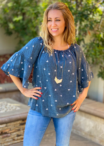 All Heart About It Off Shoulder Top