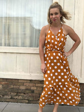 Load image into Gallery viewer, Mustard Polka Dot dress
