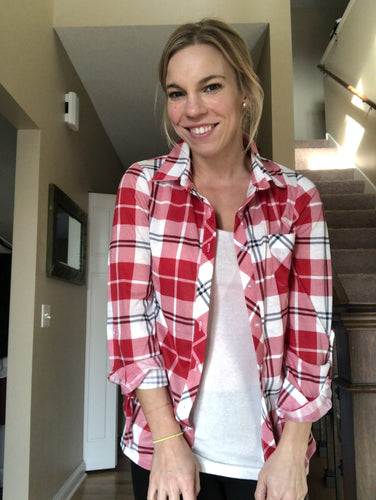 Red Plaid button down
