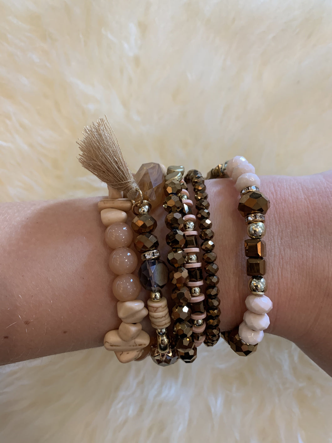 Stretchy bracelet set