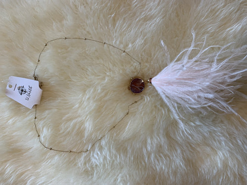 Feather long Necklace