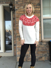 Load image into Gallery viewer, Fair Isle Salmon sweater