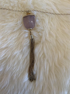 Gold  fringe necklace
