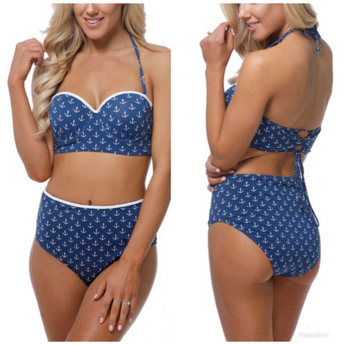 Anchor two piece swim suit