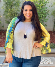 Load image into Gallery viewer, Snake Charmer Bell Sleeve Top