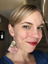 Load image into Gallery viewer, Pink Fringe Earring