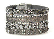 Load image into Gallery viewer, &#39;Good Works&quot; Inspirational Metal clasp bracelet